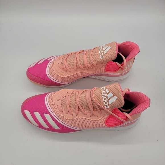 Adidas Icon 5 Bounce 'Breast Cancer Awareness Baseball Cleats Men 17 Shoes  NEW - Picture 4 of 14
